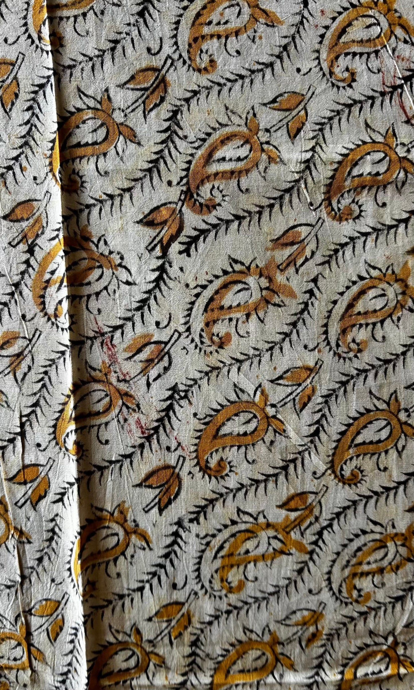 Purple kalamkari mul saree