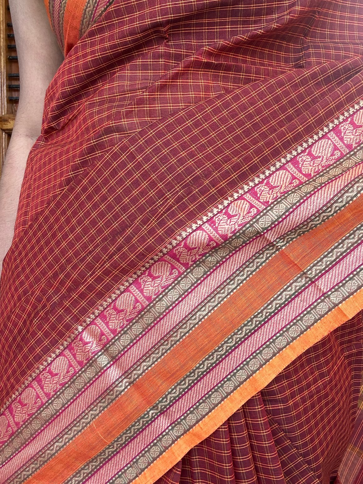 ORANGE KANCHI COTTON