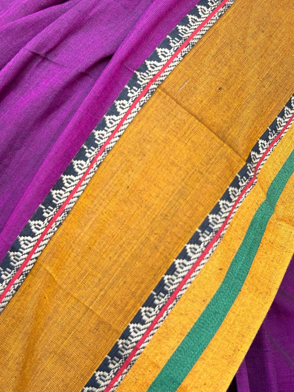 Purple Narayanpet saree.