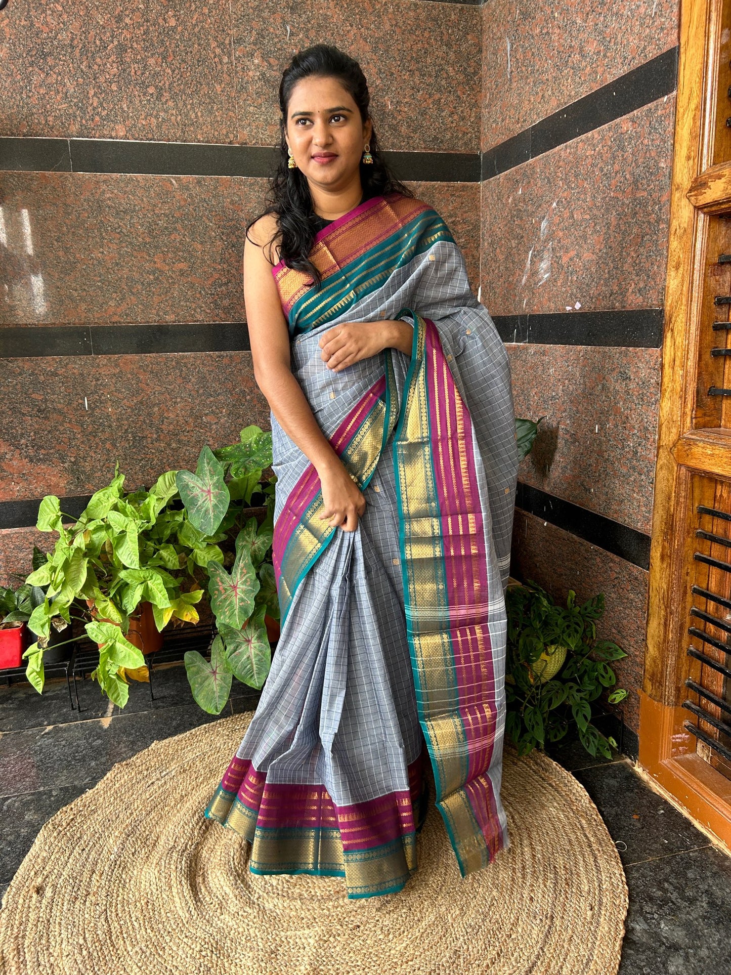 GREY KANCHI COTTON