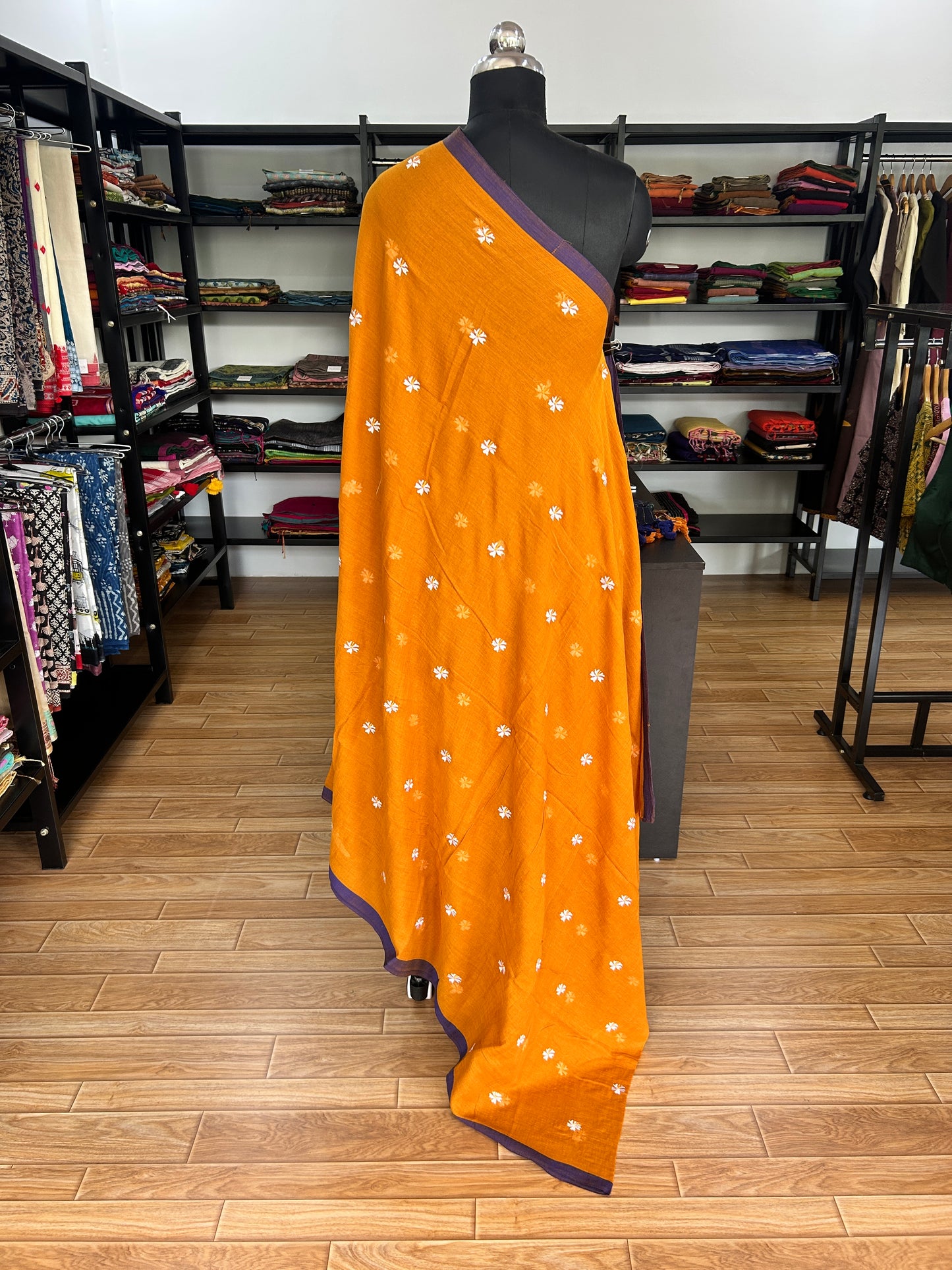 ORANGE MUL SAREE