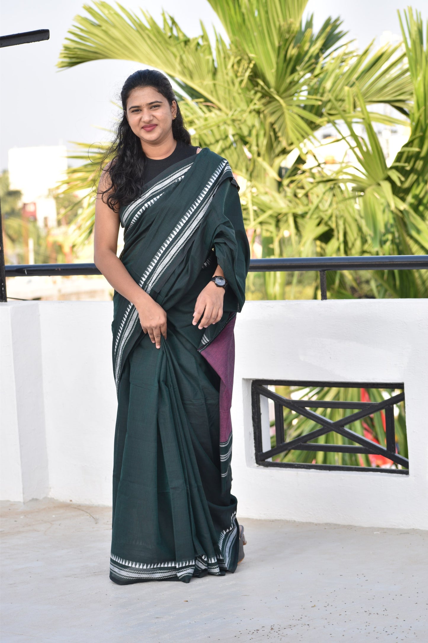 GREEN DHANIAKHALI SAREE