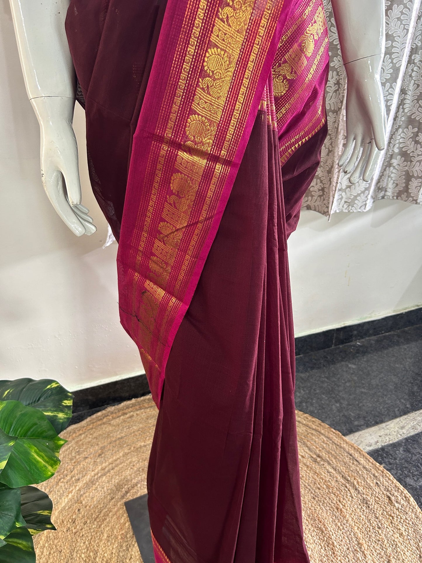 BROWN KANCHI COTTON