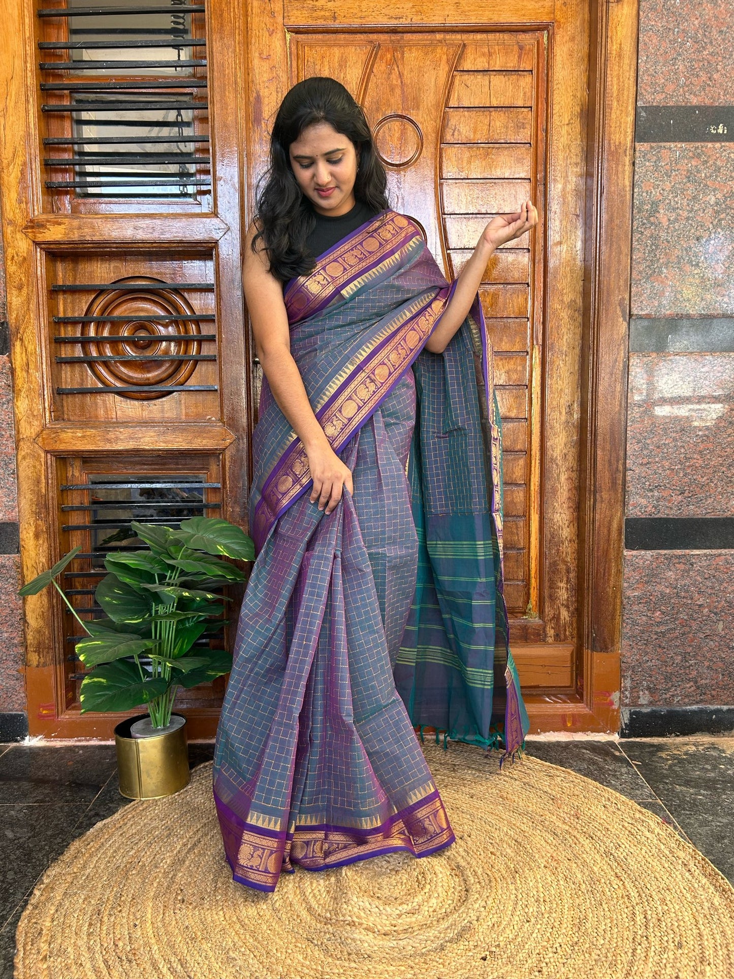 BLUE KANCHI COTTON