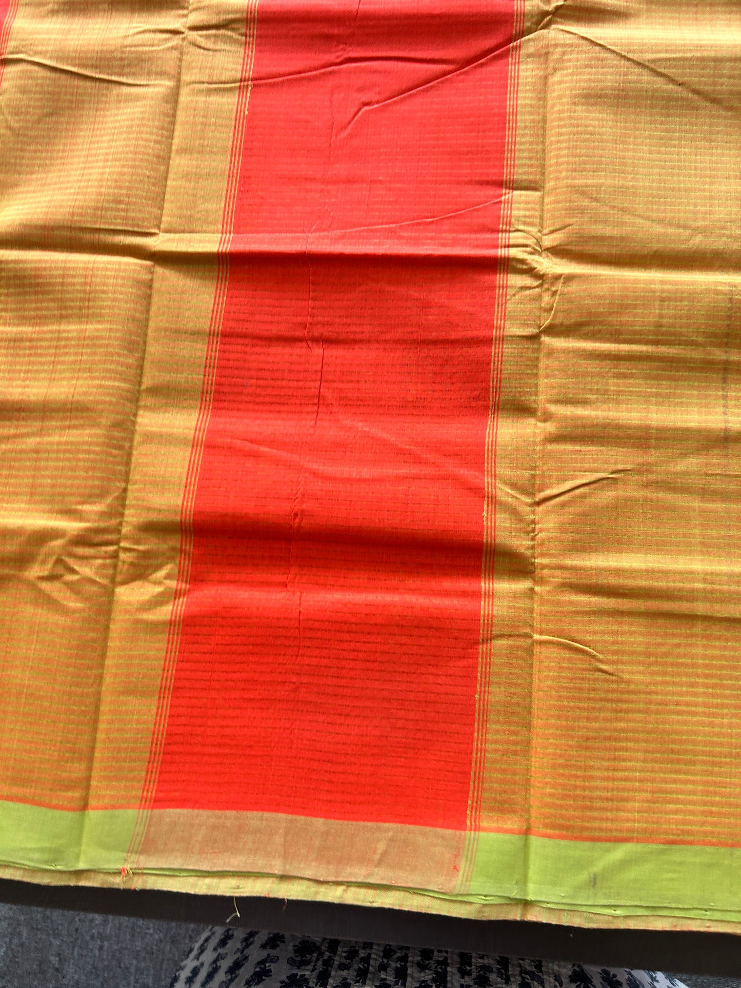 ORANGE MANGALAGIRI SAREE
