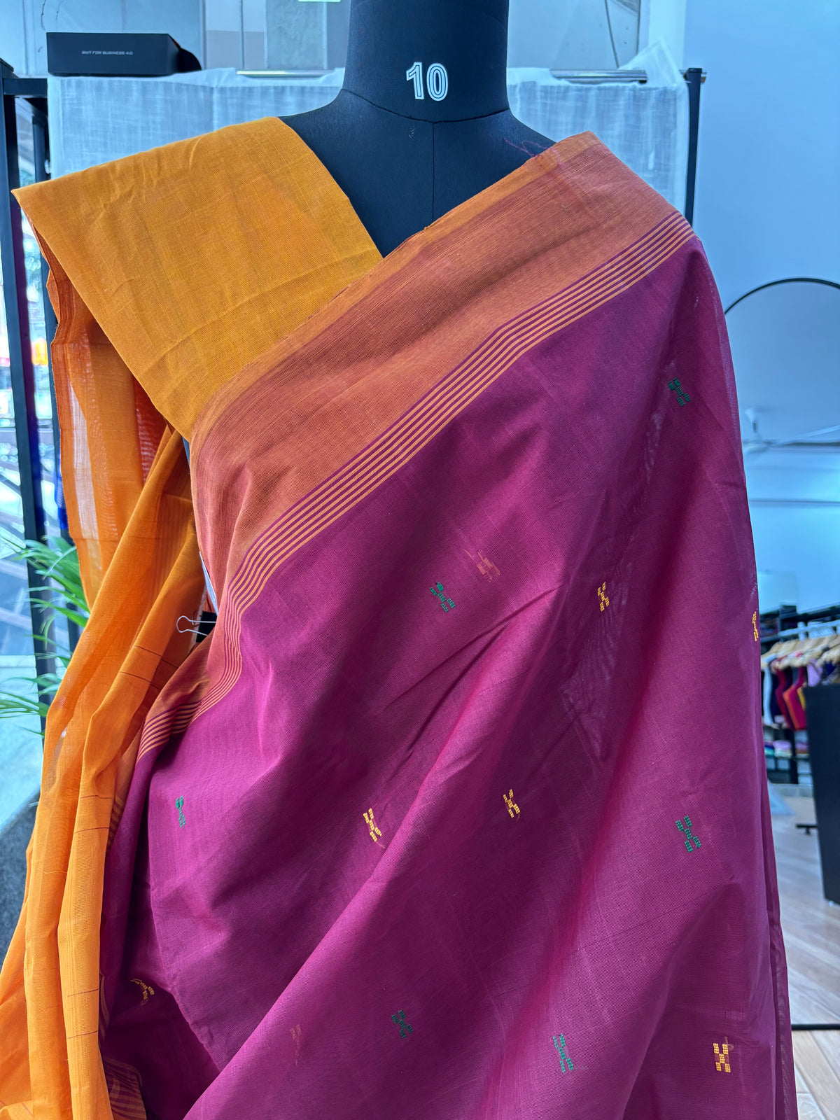 MAROON NEGAMAM COTTON