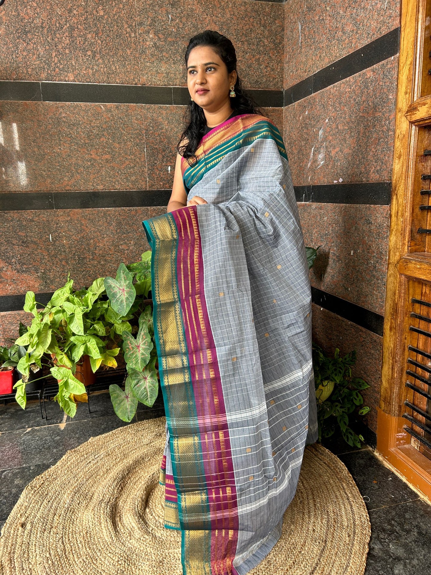 GREY KANCHI COTTON