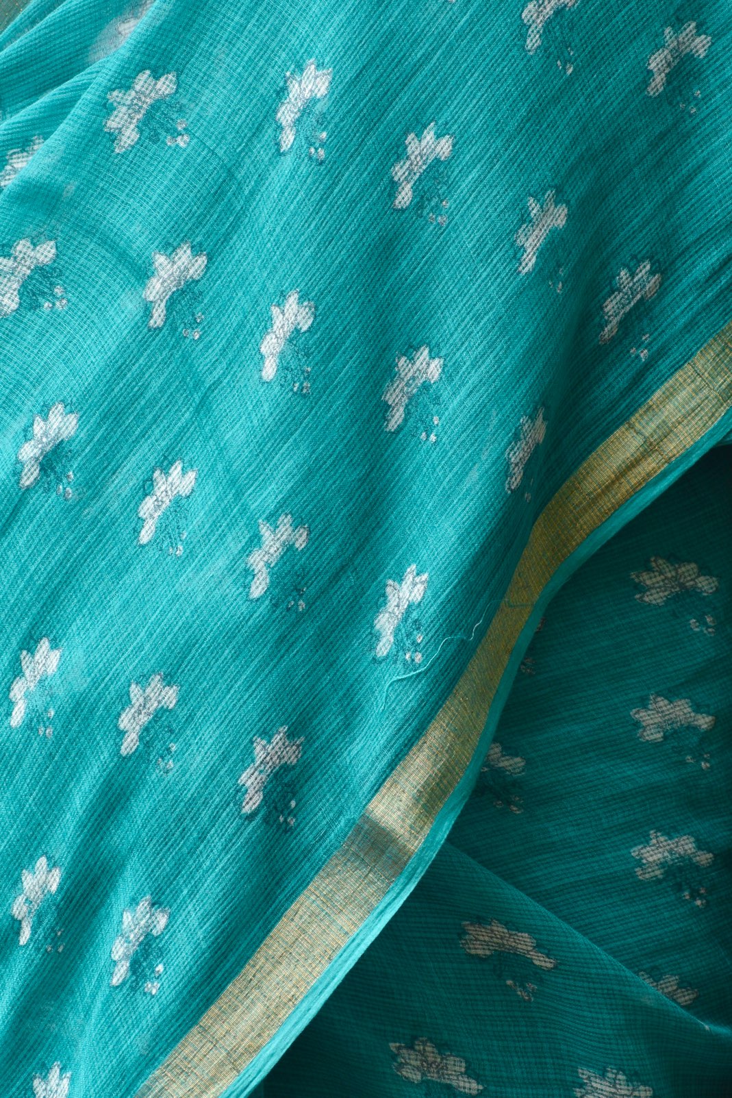 Green dabu kota saree