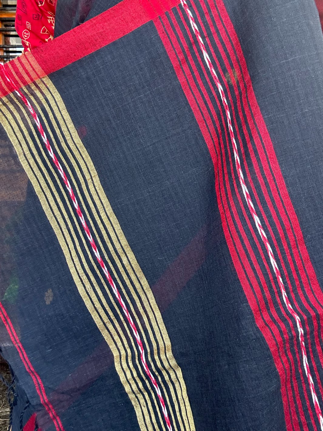 BLACK JAMDANI SAREE