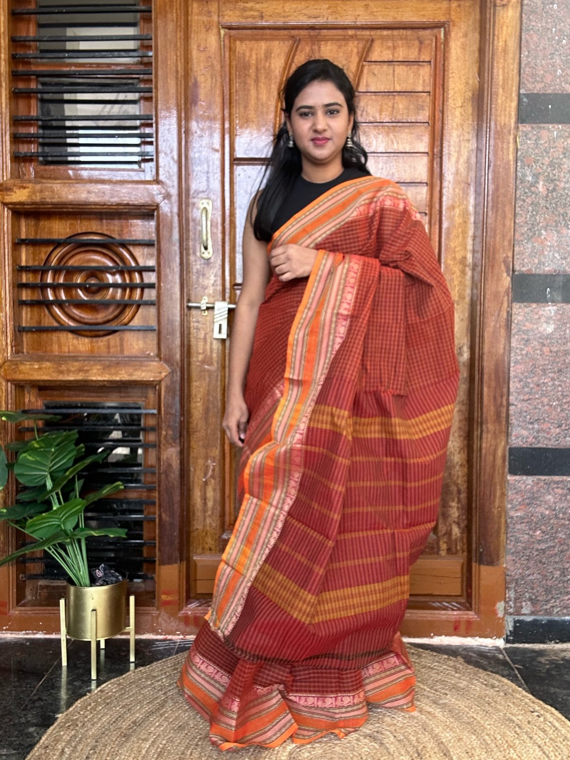 ORANGE KANCHI COTTON