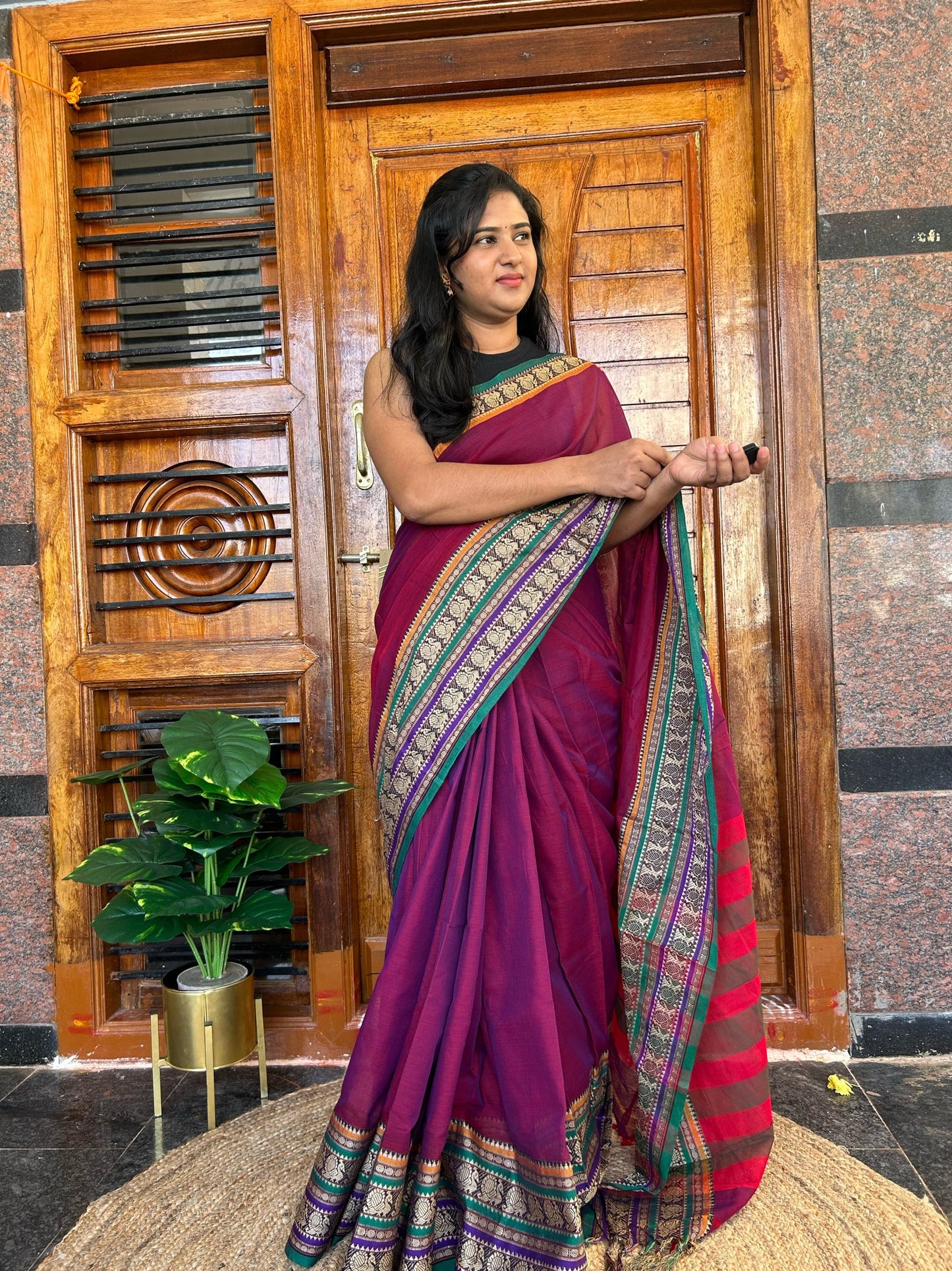 Pink NARAYANPET SAREE