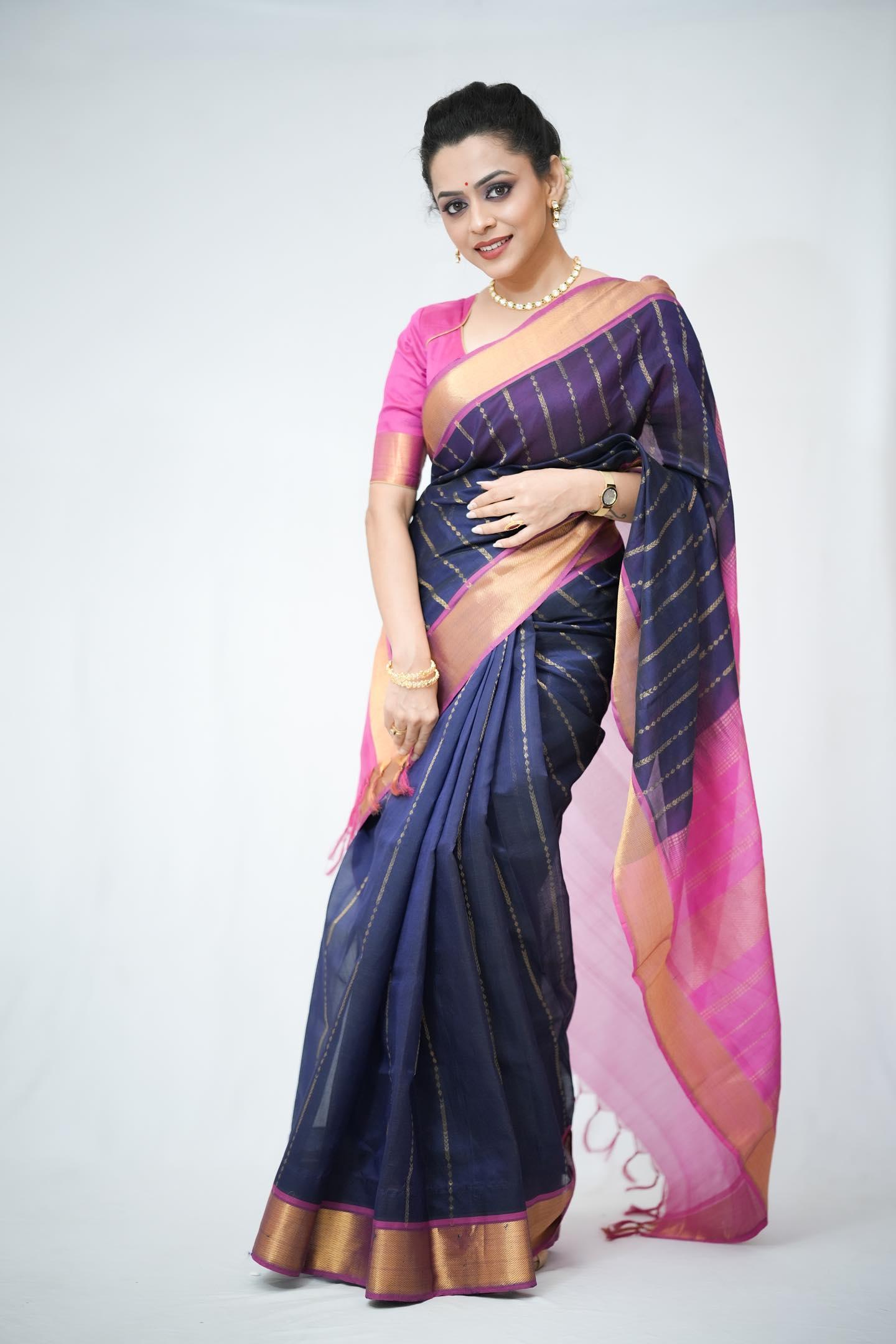 BLUE KANCHI SILK COTTON
