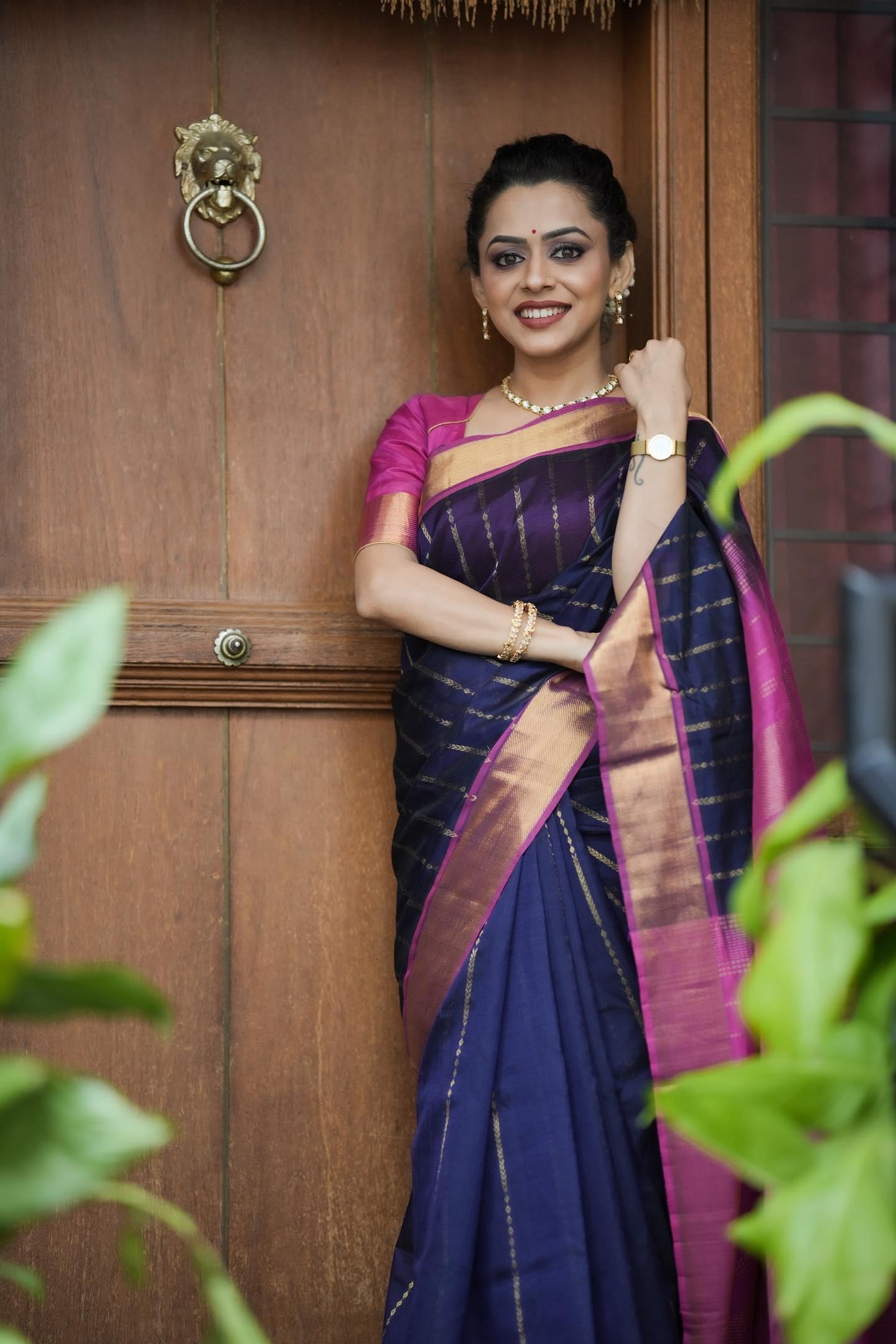 BLUE KANCHI SILK COTTON