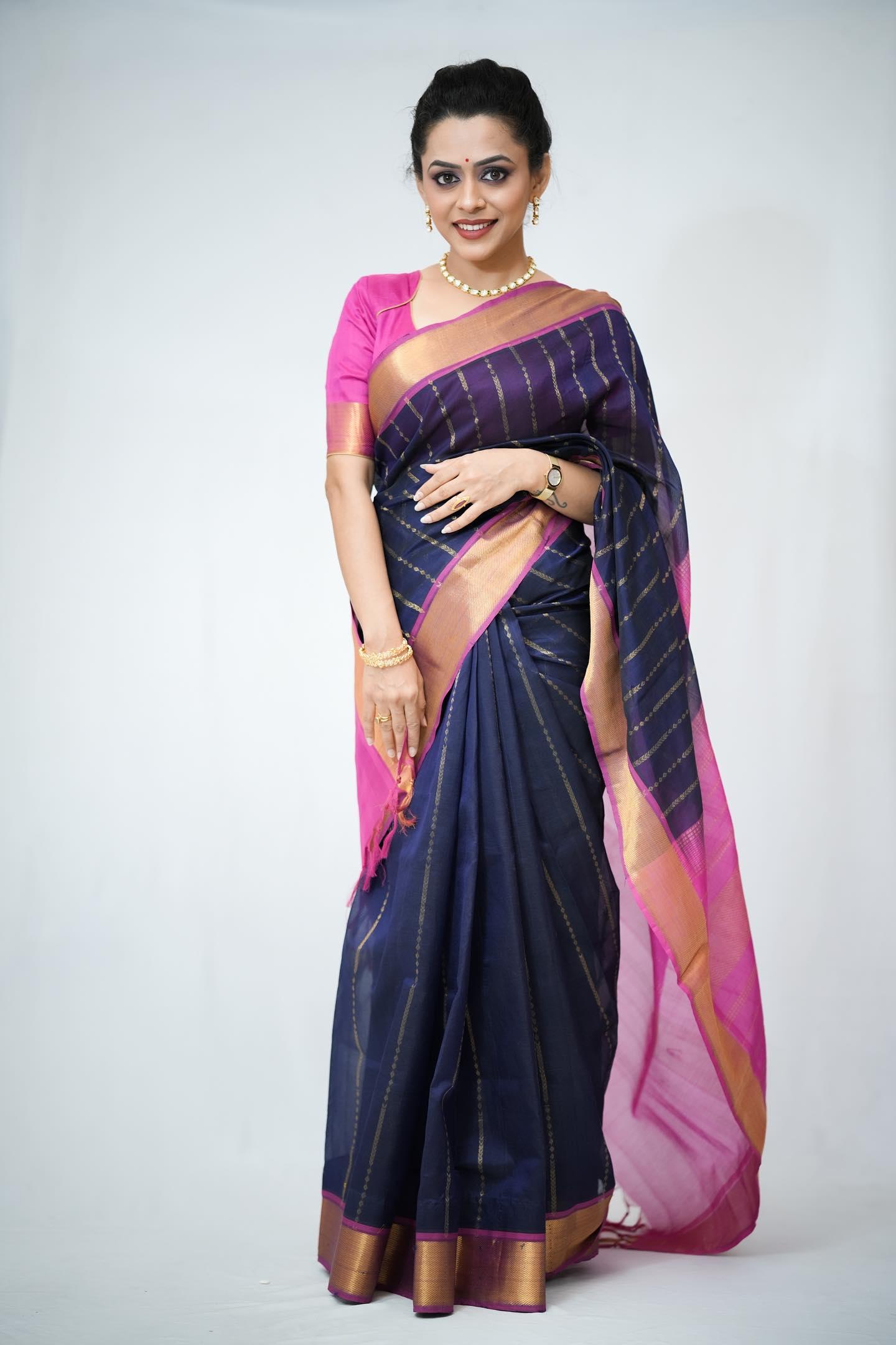 BLUE KANCHI SILK COTTON