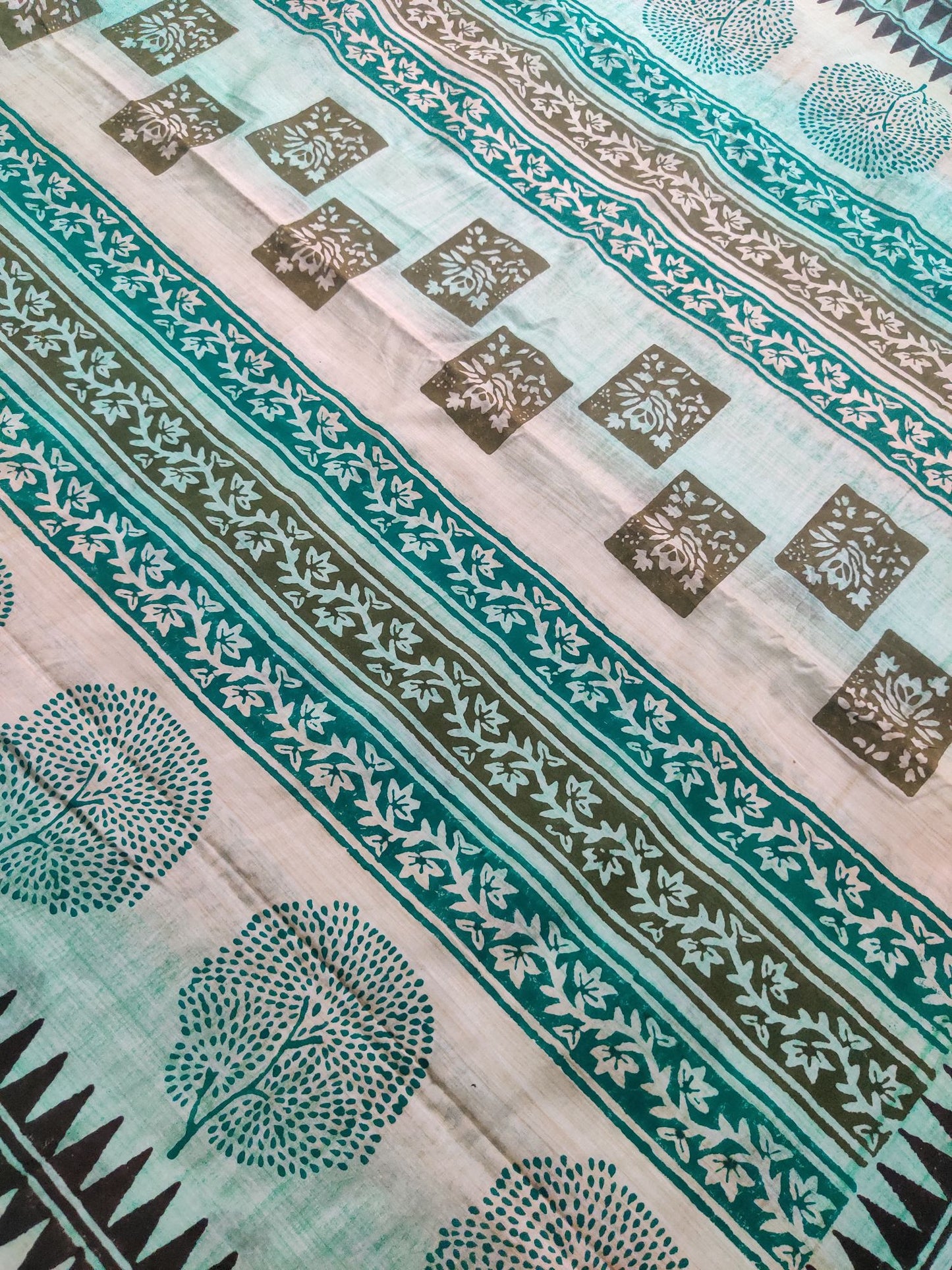 BLUE MUL COTTON SAREE