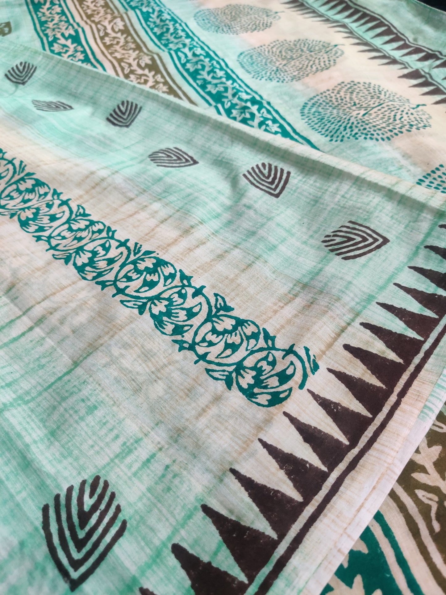 BLUE MUL COTTON SAREE