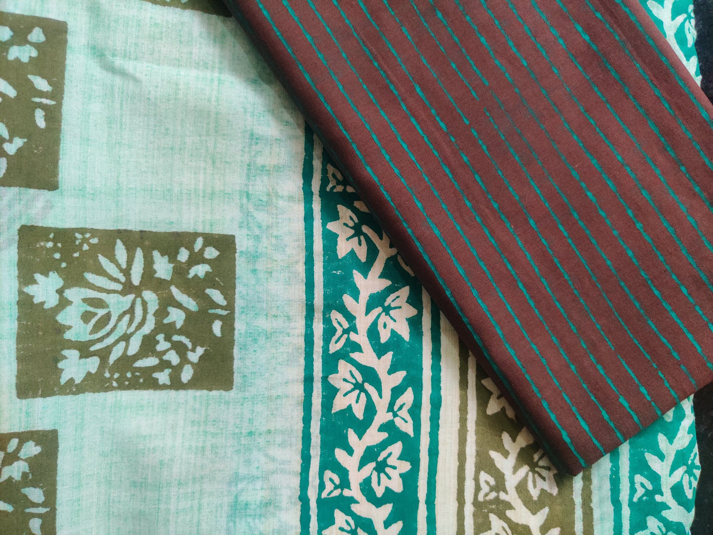 BLUE MUL COTTON SAREE