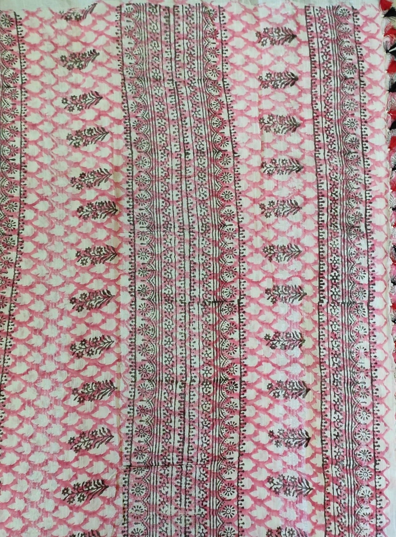 PINK LINEN SAREE