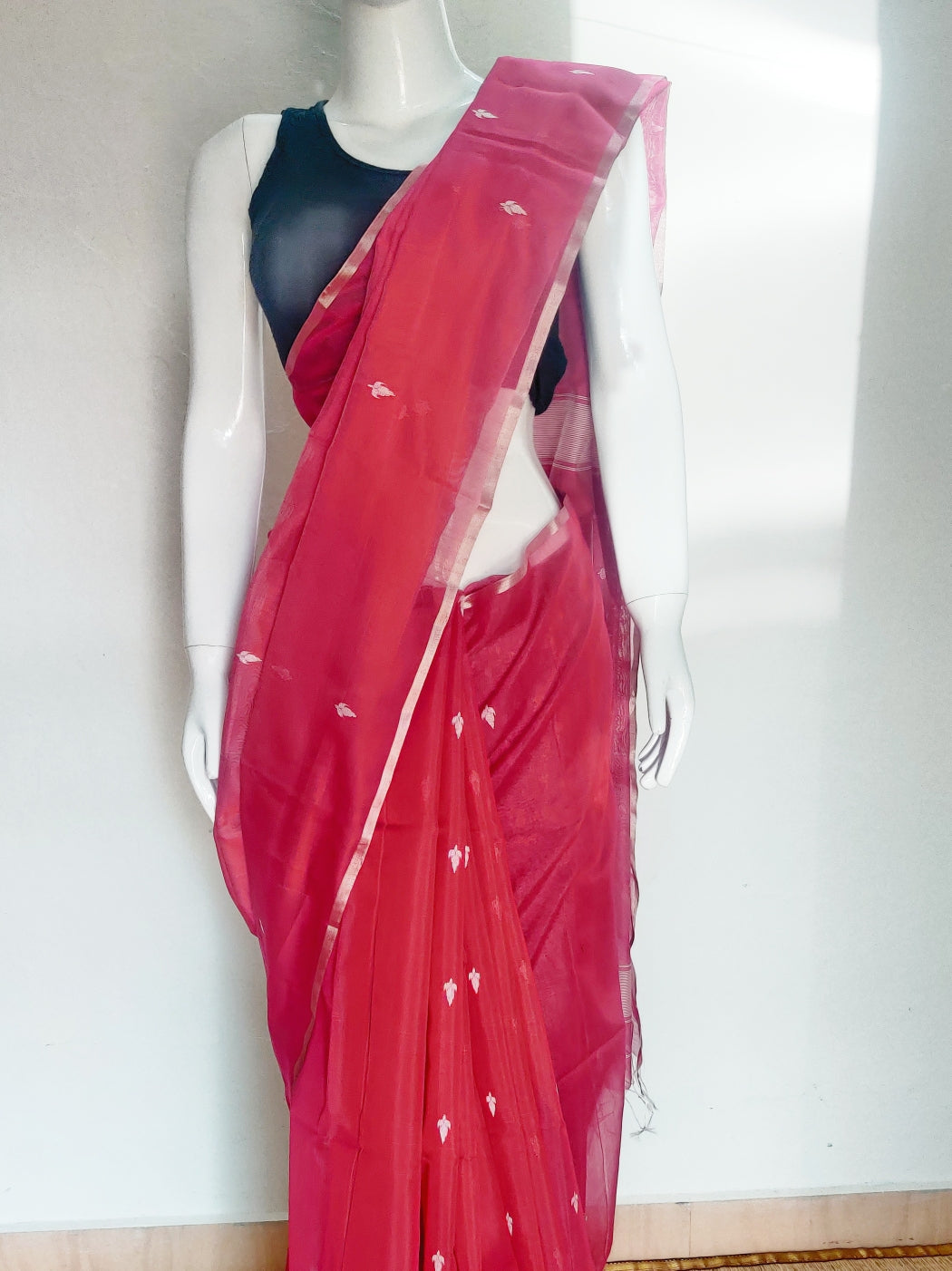 PINK MAHESHWARI SILK COTTON