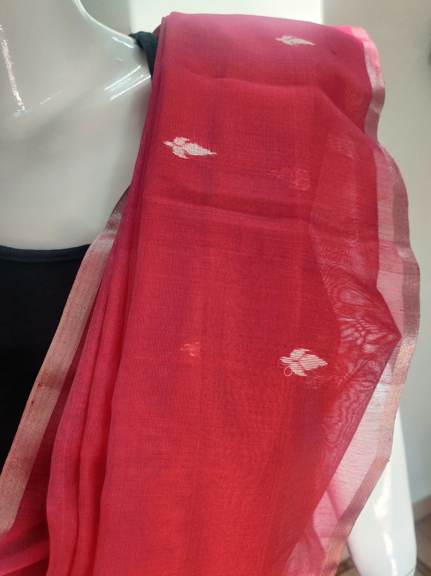 PINK MAHESHWARI SILK COTTON