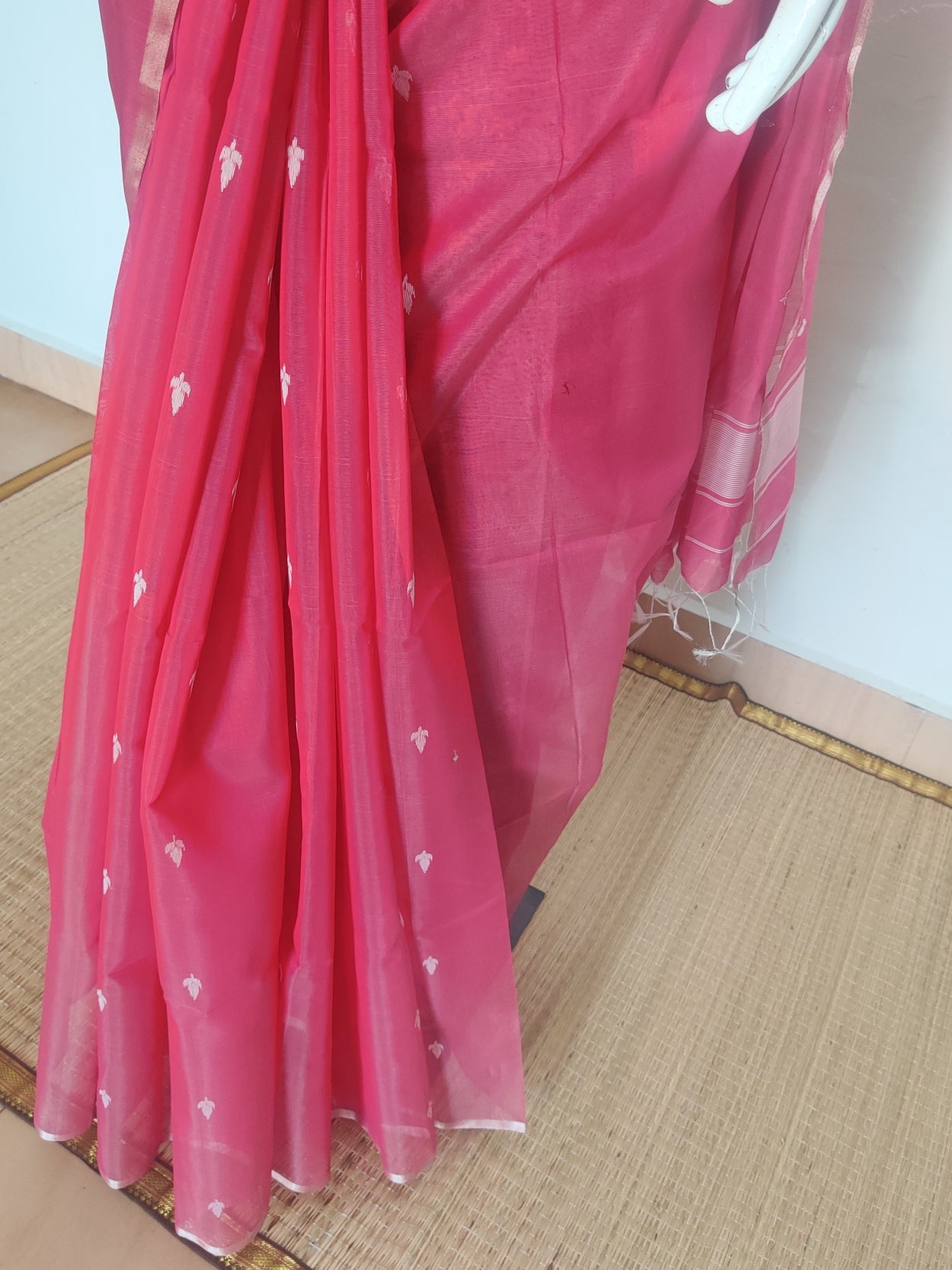 PINK MAHESHWARI SILK COTTON