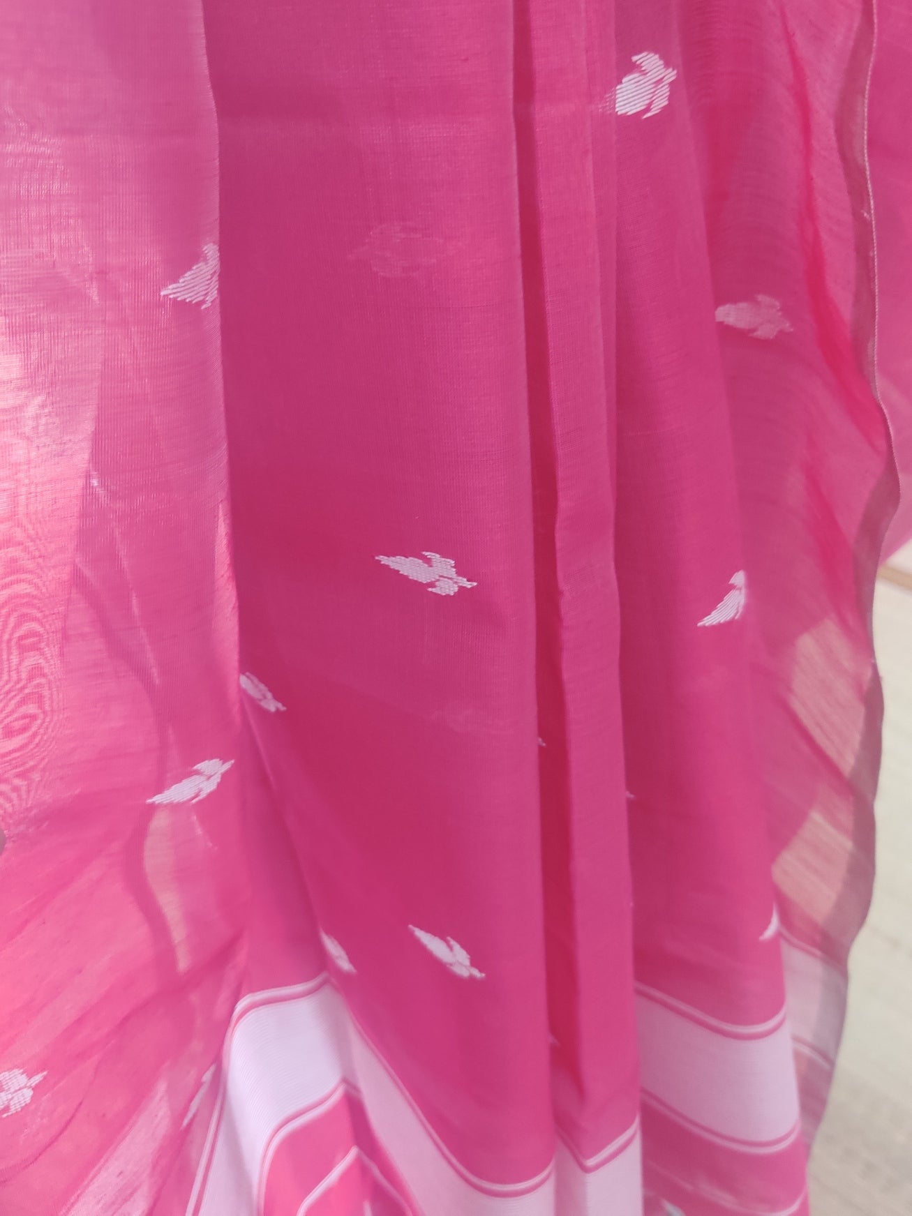 PINK MAHESHWARI SILK COTTON