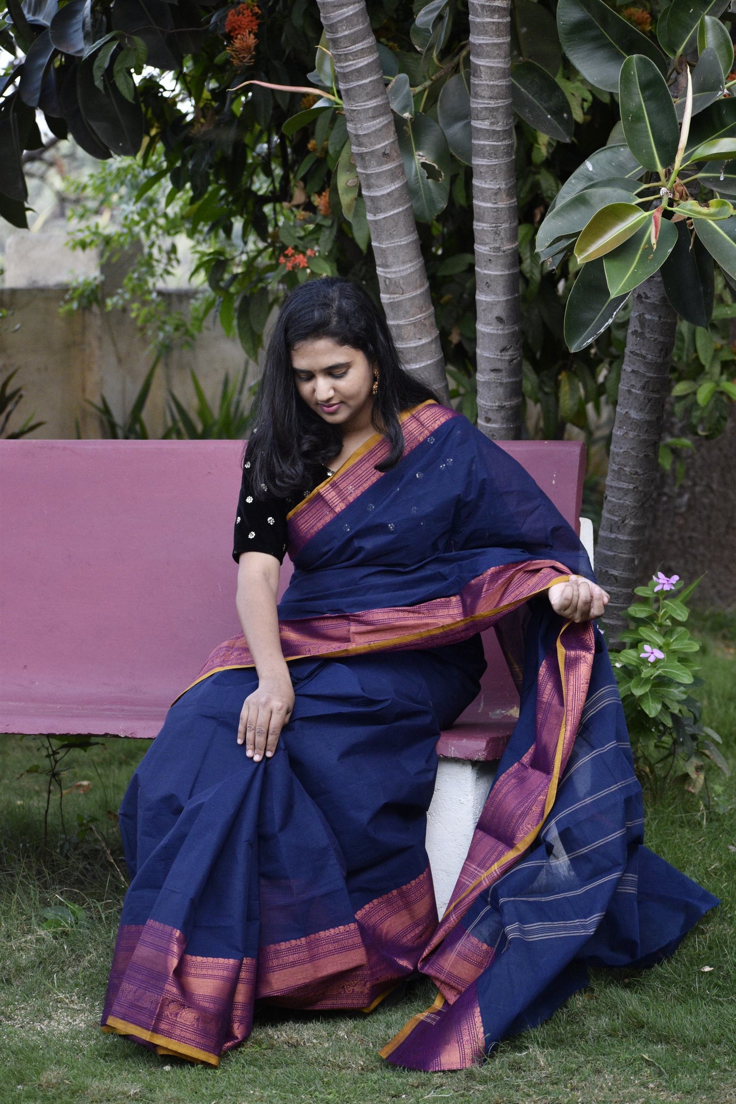 BLUE CHETTINAD COTTON