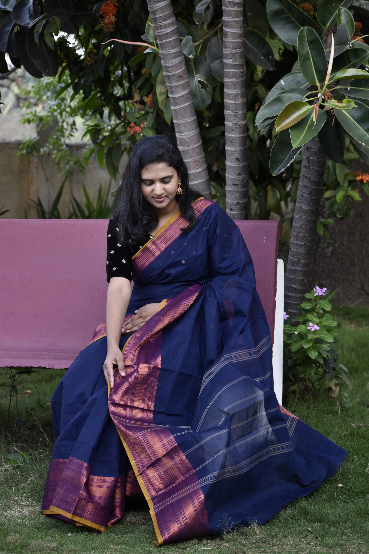 BLUE CHETTINAD COTTON