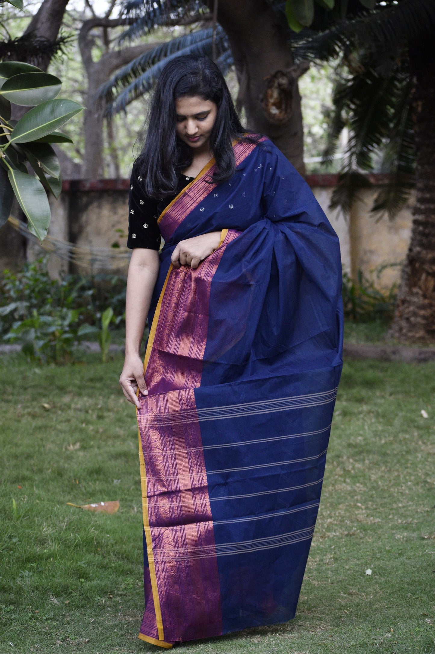 BLUE CHETTINAD COTTON