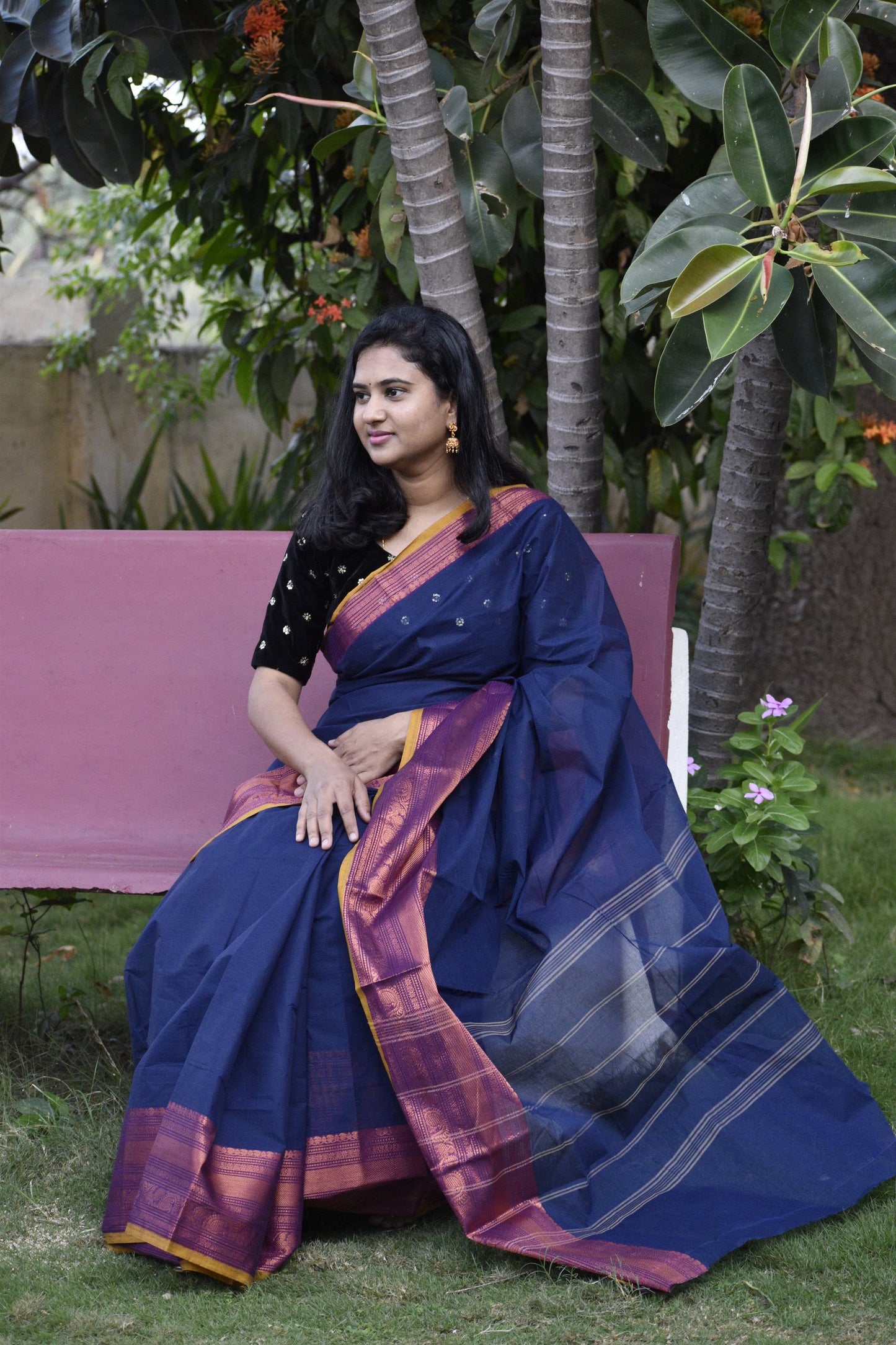 BLUE CHETTINAD COTTON