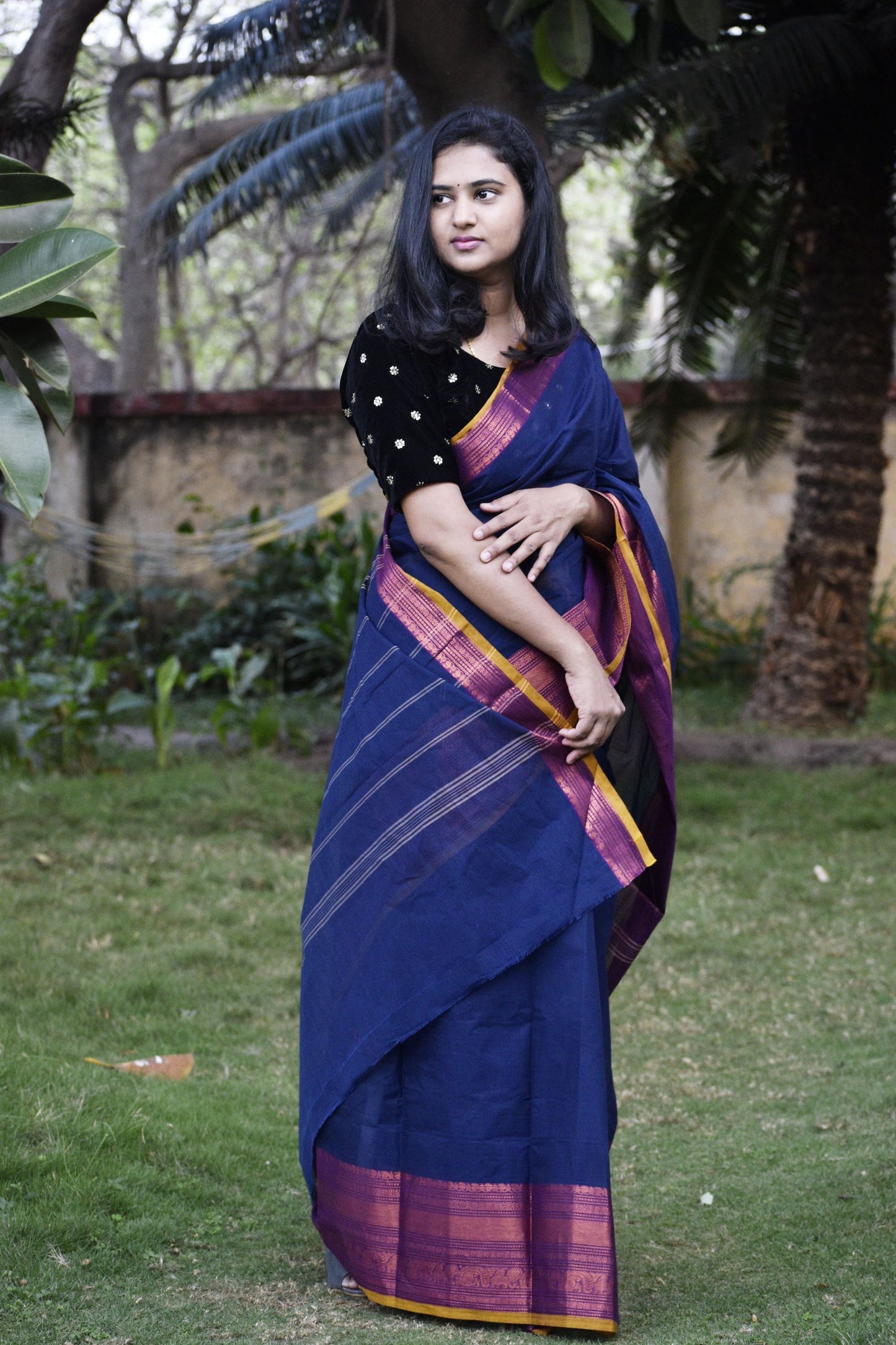 BLUE CHETTINAD COTTON