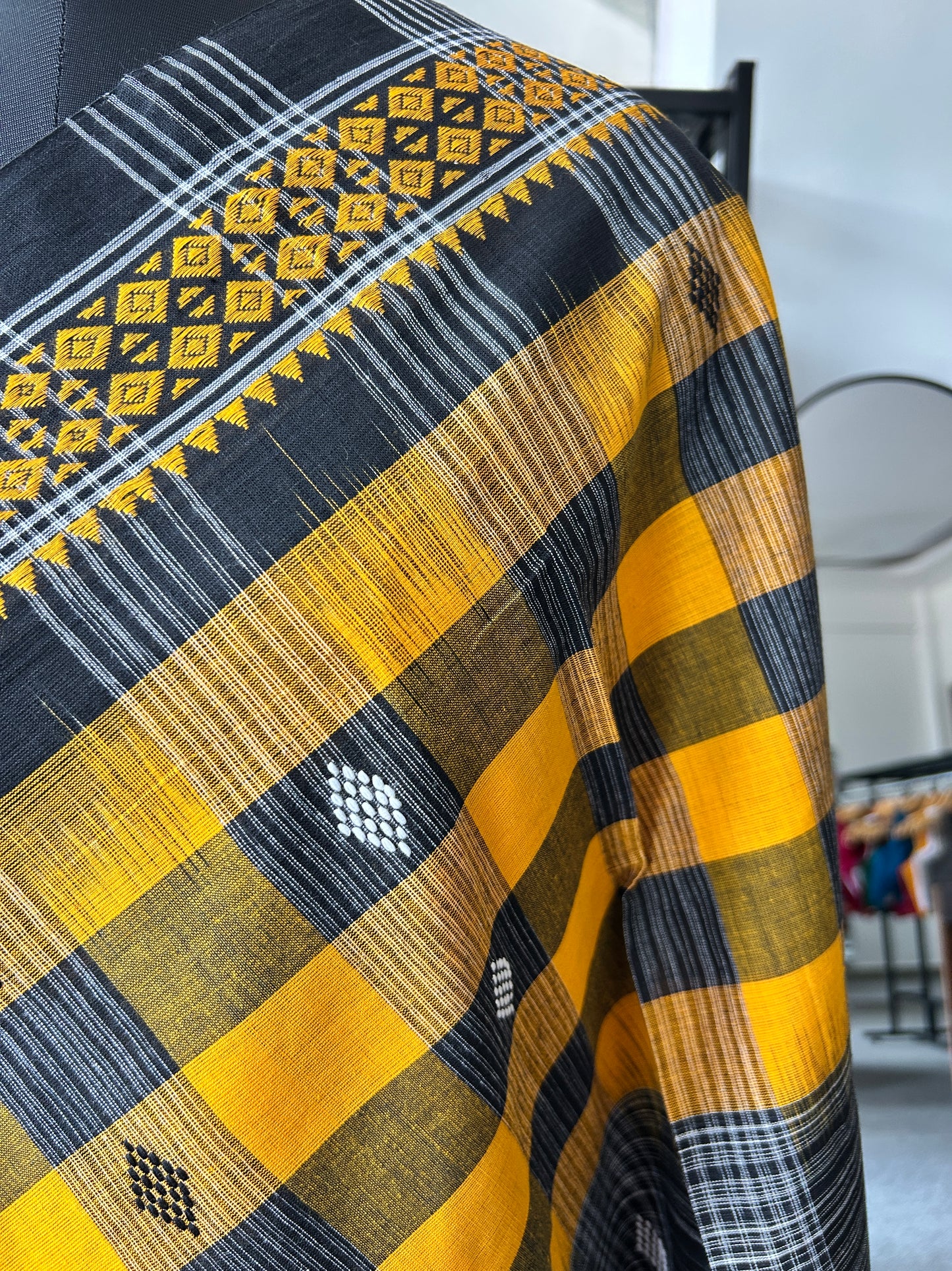 BLACK DHANIAKHALI SAREE