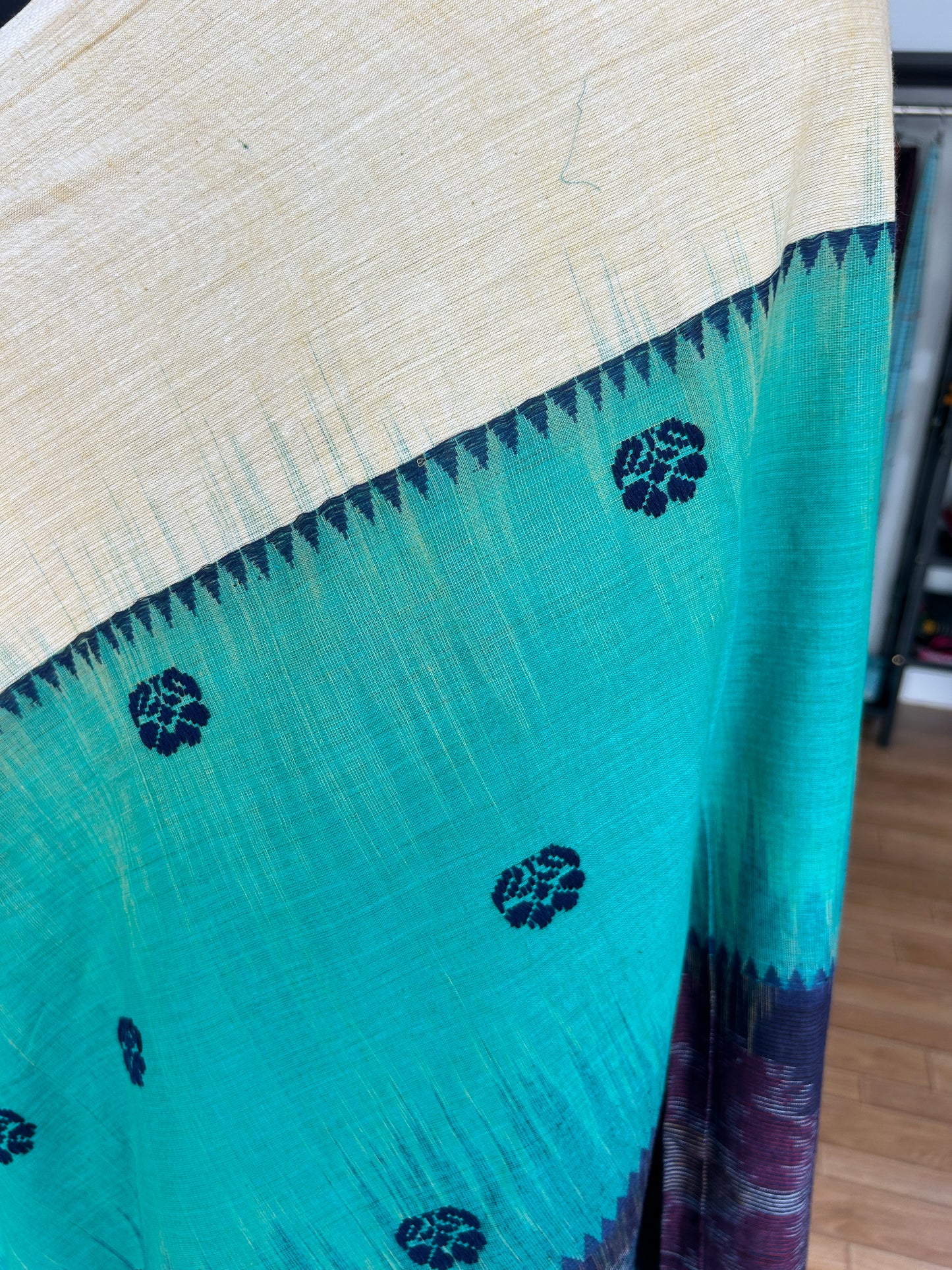 GREEN DHANIAKHALI SAREE
