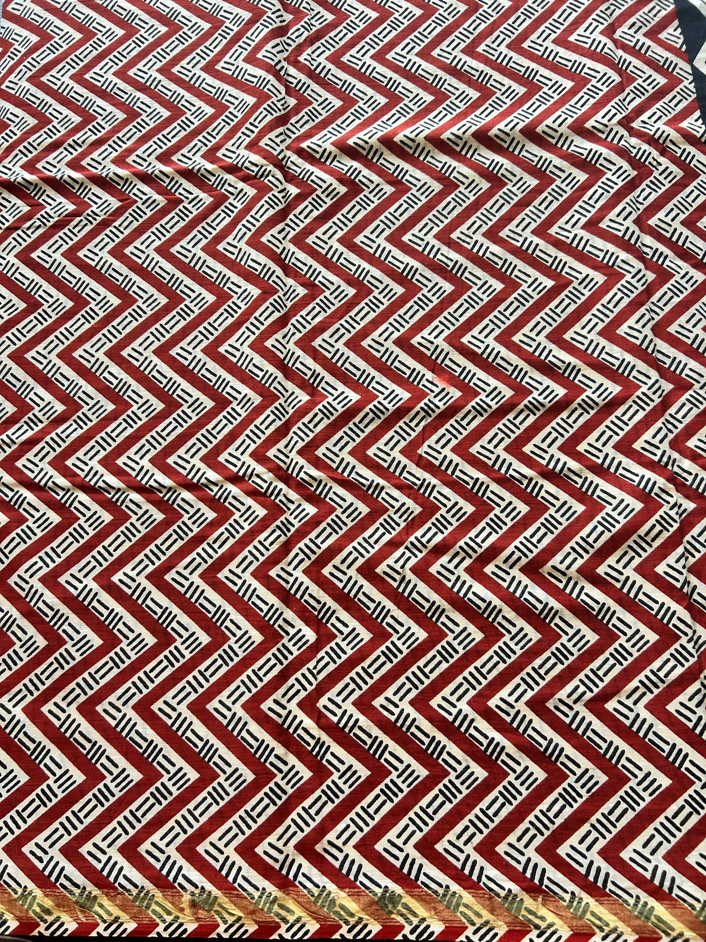 White chanderi mul cotton