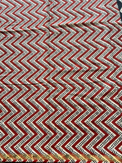White chanderi mul cotton