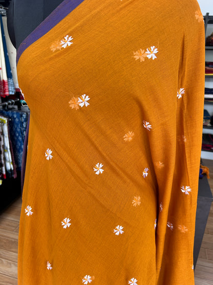 ORANGE MUL SAREE