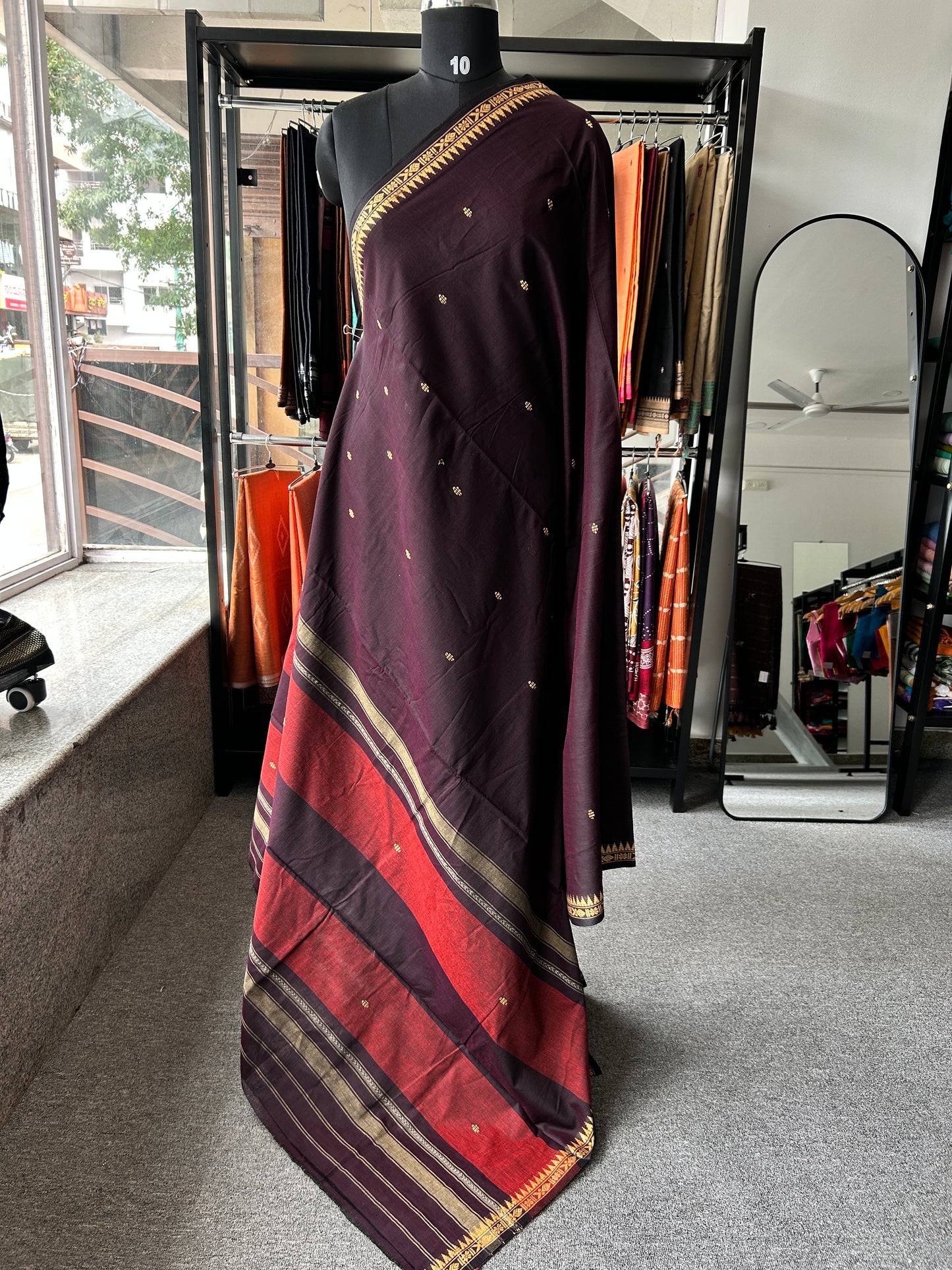 BROWN DHANIAKHALI SAREE