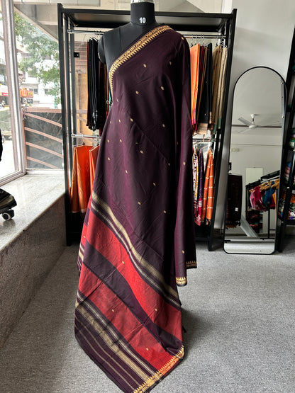 BROWN DHANIAKHALI SAREE