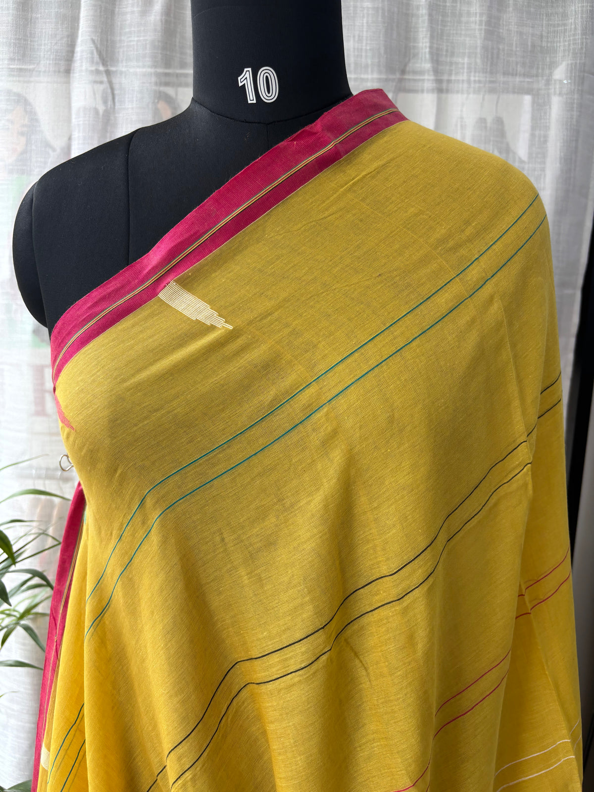 YELLOW JAMDANI SAREE