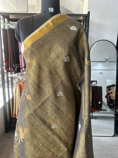 GREY TISSUE JAMDANI