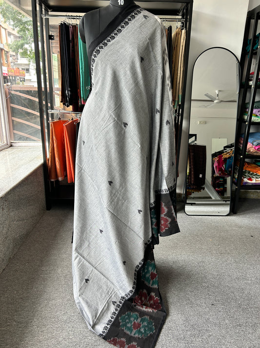 GREY DHANIAKHALI SAREE