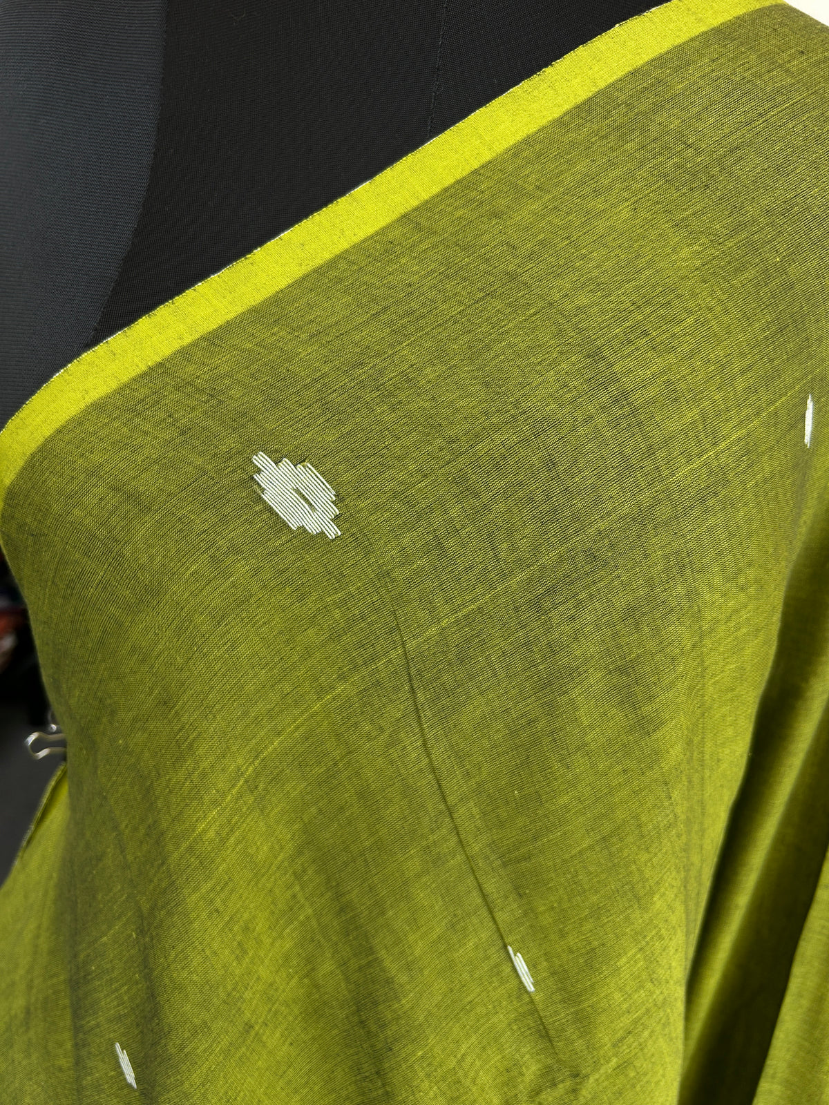 GREEN JAMDANI SAREE
