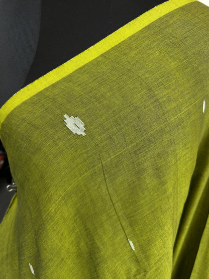 GREEN JAMDANI SAREE