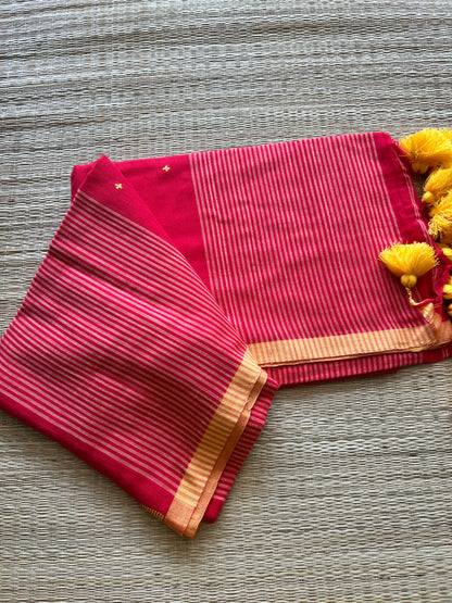 RED MUL JAMDANI SAREE