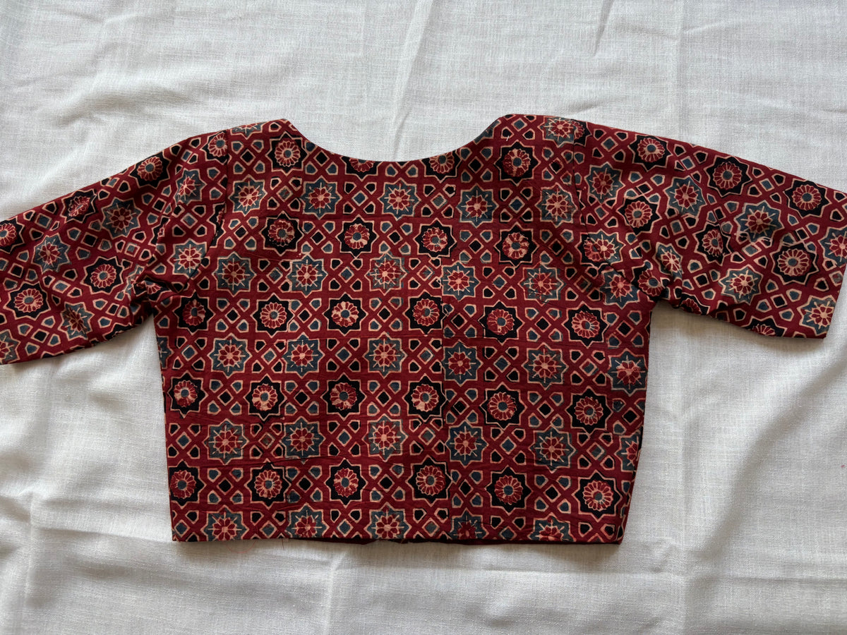 RED COTTON BLOUSE