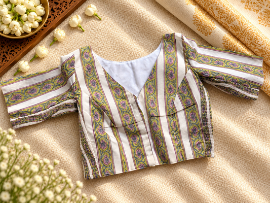 WHITE STRECHABLE BLOUSE