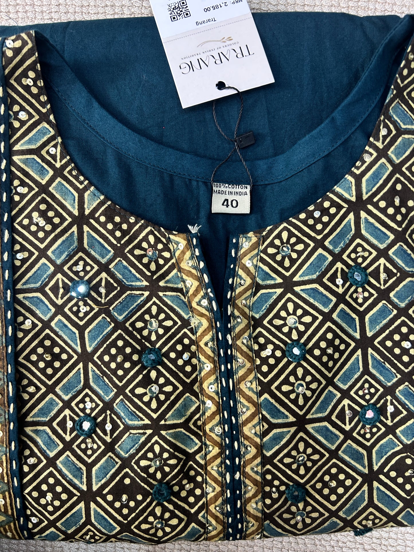GREEN GAMTHI COTTON SUIT