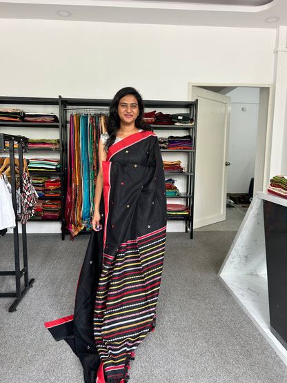 BLACK BEGAMPURI SAREE