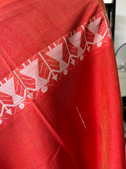 ORANGE DHANIAKHALI SAREE