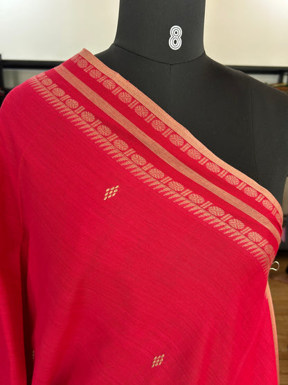 PINK DHANIAKHALI SAREE